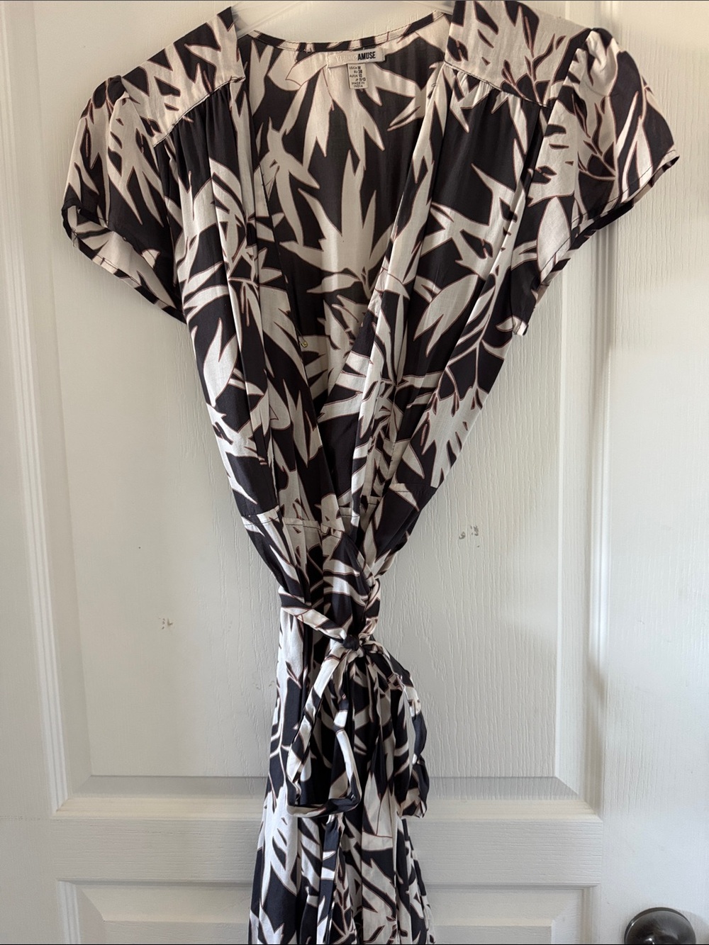 Amuse Society Black and White Mini Dress
